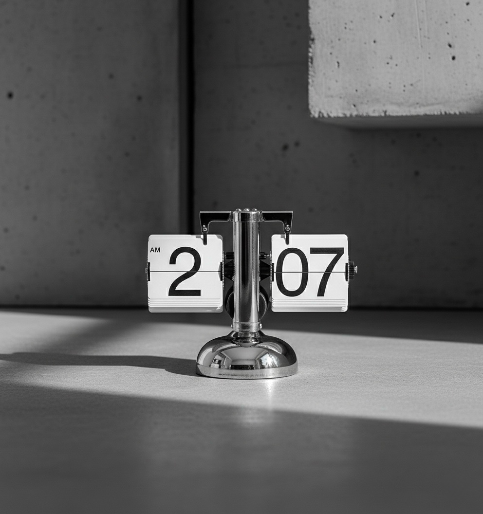 Reloj de Mesa Flip Clock Retro